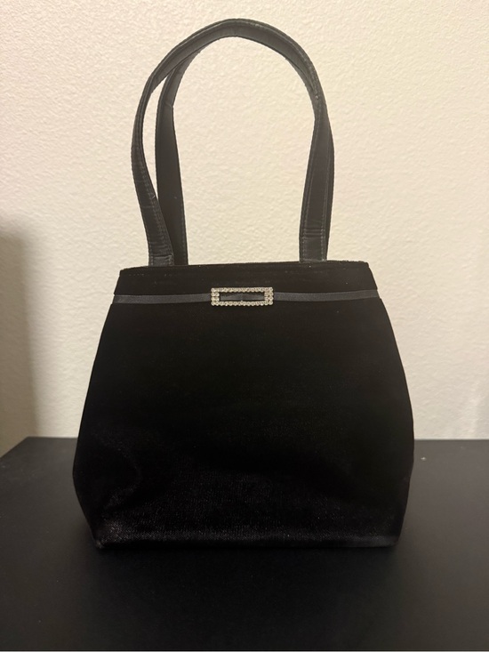 Carolyne Barton Handbags - Black Velvet Handbag